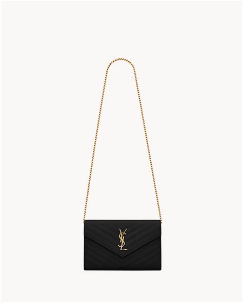 ysl uptown chain wallet blanc vintage|classic cassandre chain wallet.